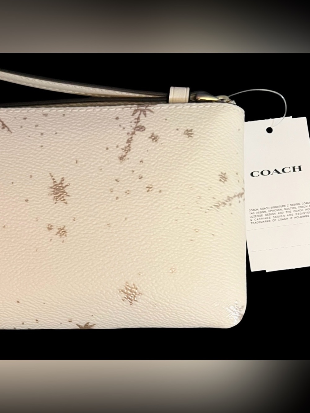 Coach Corner Zip Star Wristlet In Chalk Multi, NWT - Picture 9 of 16